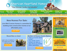 Tablet Screenshot of americanheartlandhomes.com